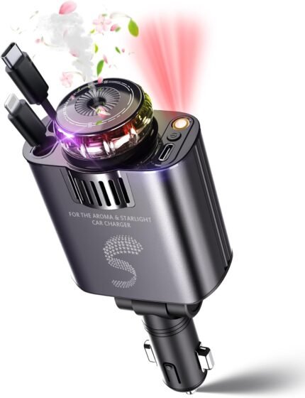 Aromatherapy Starlight Retractable Car Charger