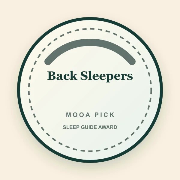 MOOA back sleeper mattress guide badge