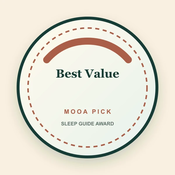 MOOA best value mattress guide badge